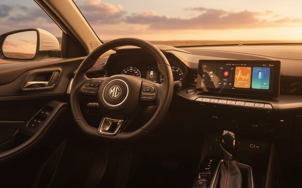 Mg Gt 2024 interior view showing trim