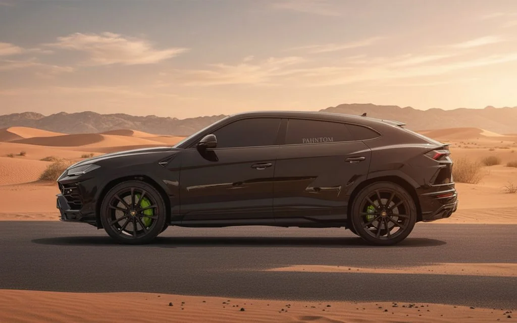 Lamborghini Urus 2022 Black side profile