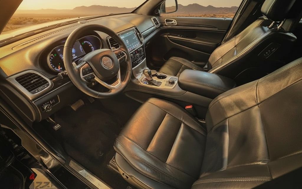 Jeep Cherokee 2020 interior view showing trim