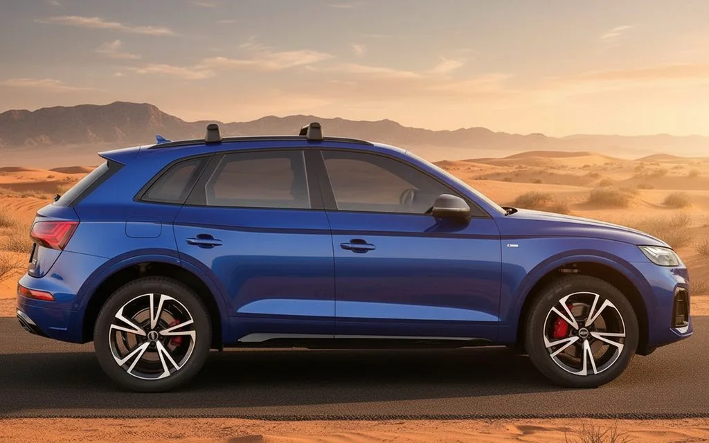 Audi Q5 2021 Blue side profile