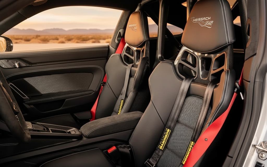 Porsche 911 2024 leather seats and cabin