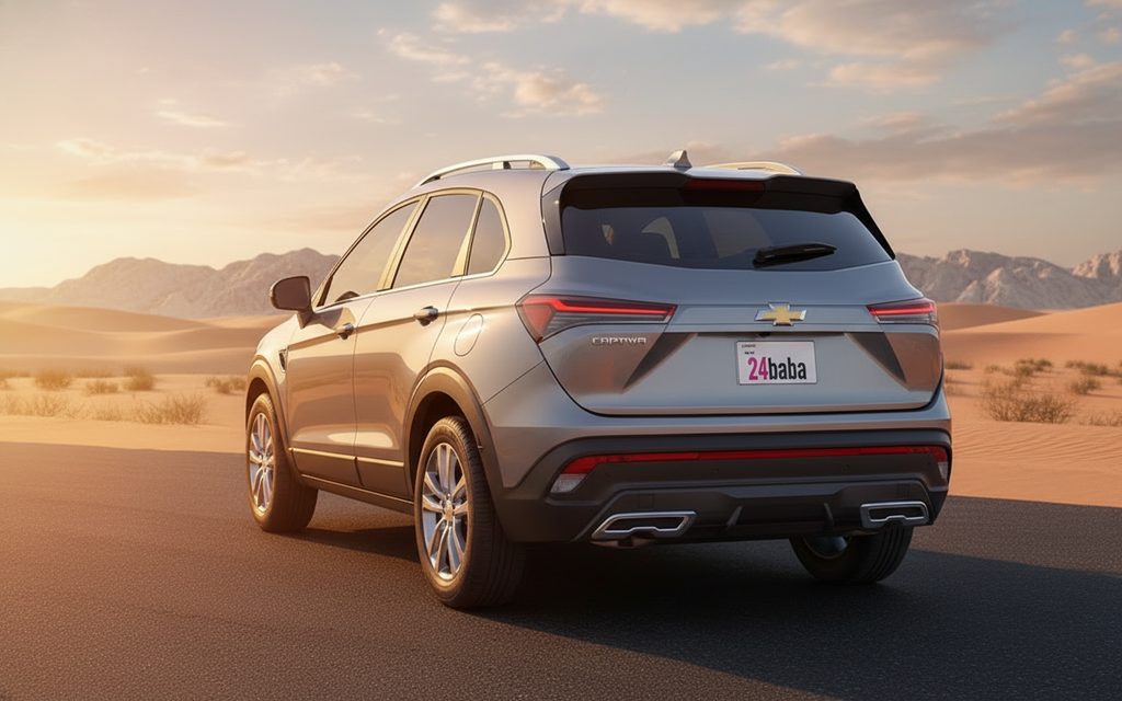 Chevrolet Captiva 2024 Silver rear view showing taillights