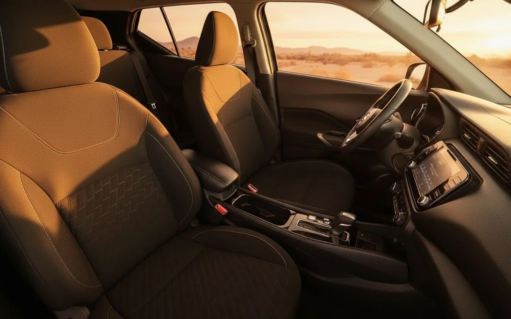 Nissan Kicks 2022 leather seats and cabin