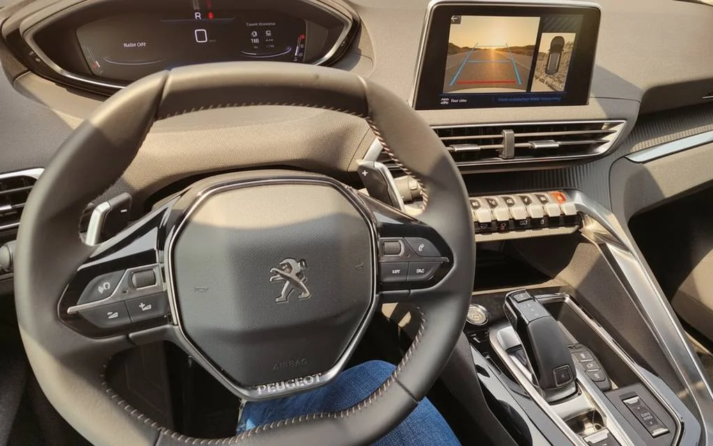 Peugeot 3008 2023 interior view showing trim