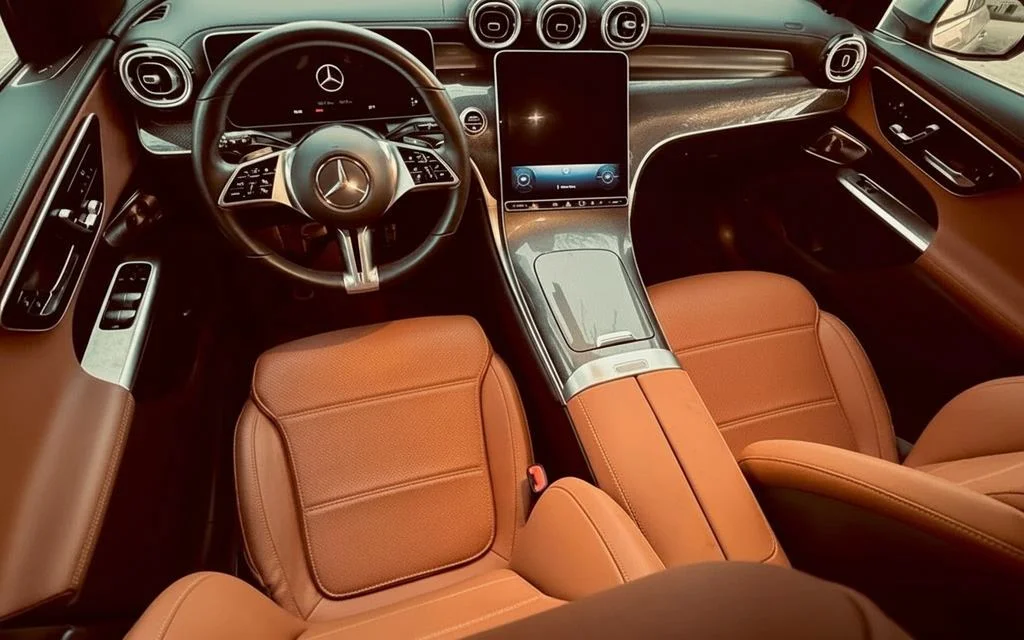 Mercedes Glc300 2024 dashboard and infotainment