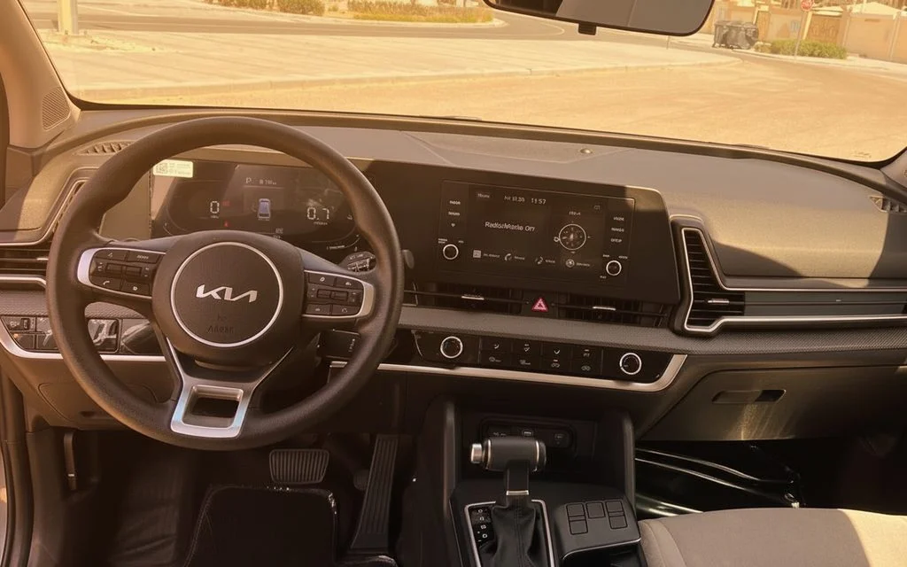 Kia Sportage 2024 dashboard and infotainment