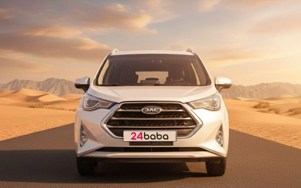 Jac S3 2024 White front view with headlights