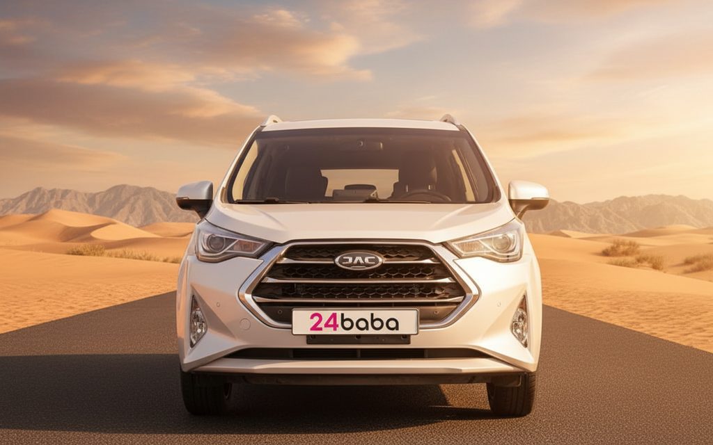 Jac S3 2024 White front view with headlights