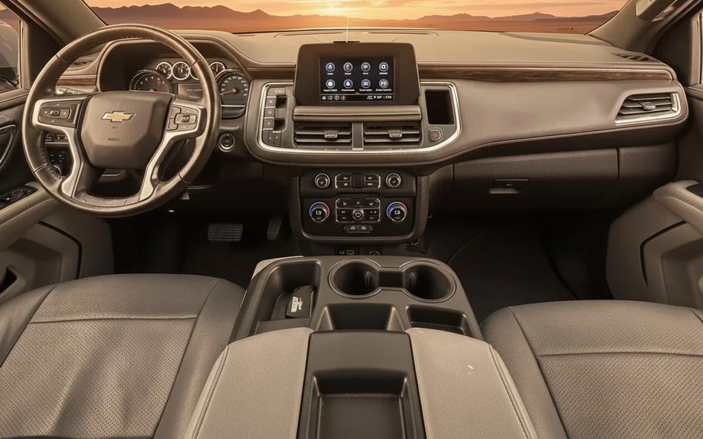 Chevrolet Tahoe 2021 interior view showing trim
