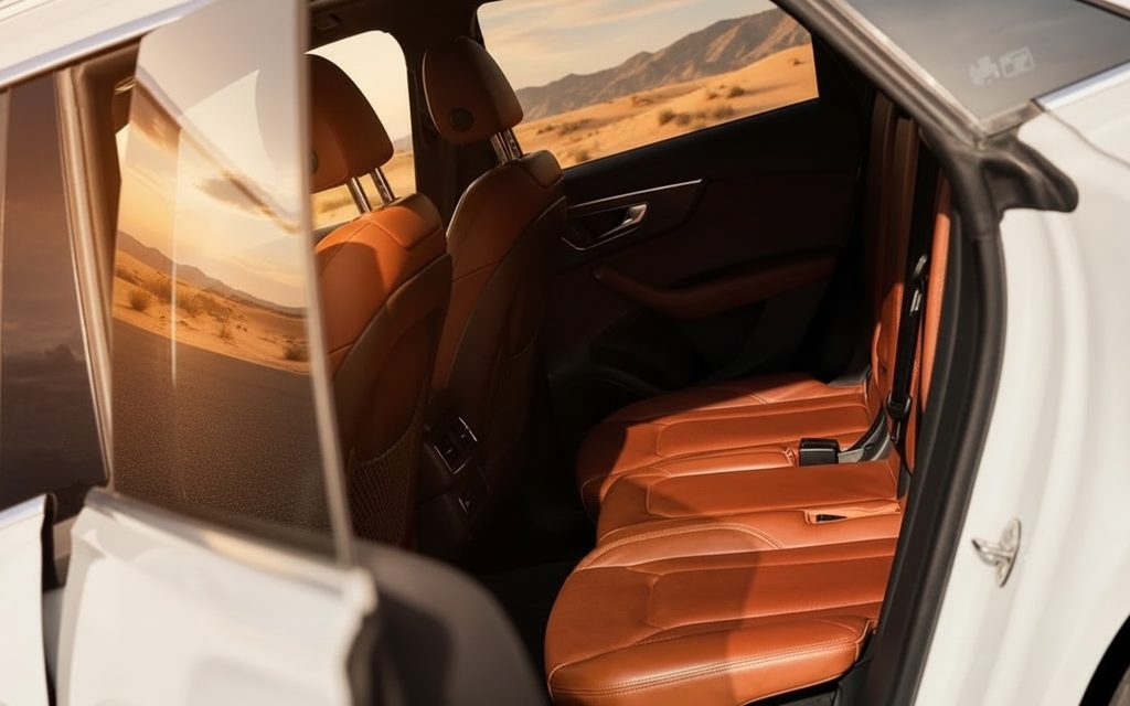 Audi Q8 2022 leather seats and cabin