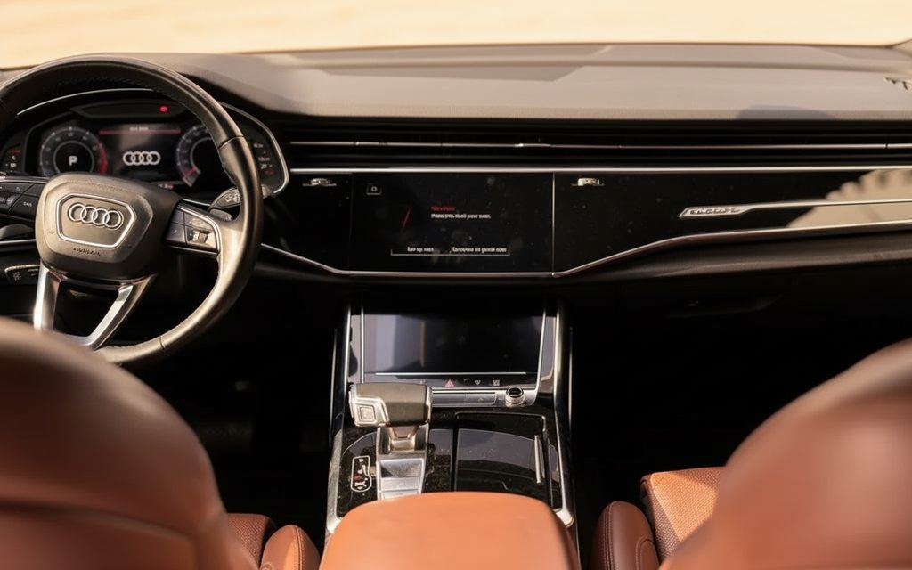 Audi Q8 2022 dashboard and infotainment