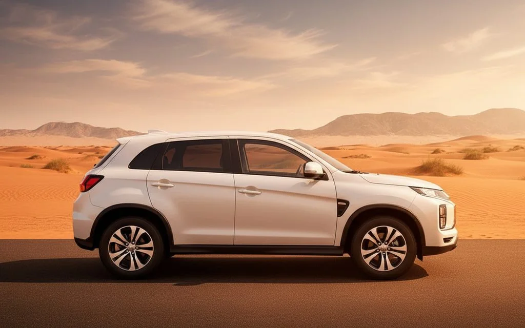 Mitsubishi Asx 2024 White side profile