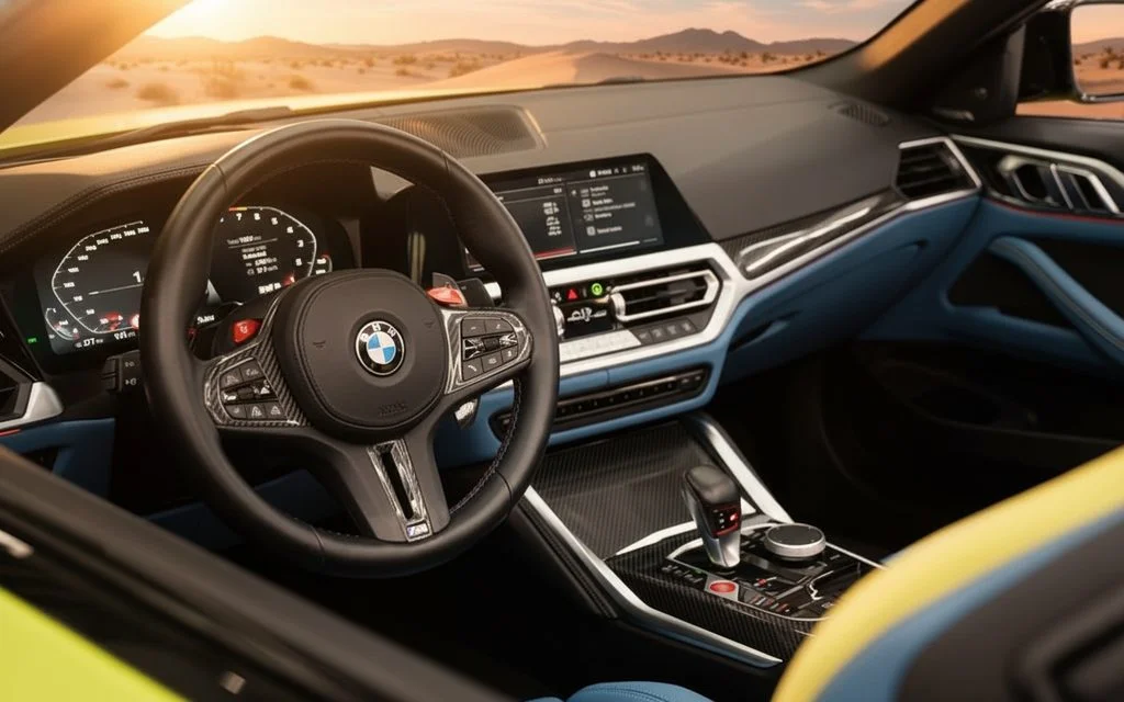 Bmw M4 2023 dashboard and infotainment
