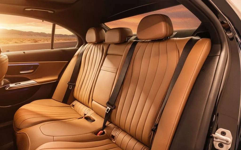 Mercedes E300 2024 leather seats and cabin