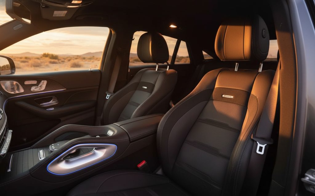 Mercedes Gle63 2024 leather seats and cabin