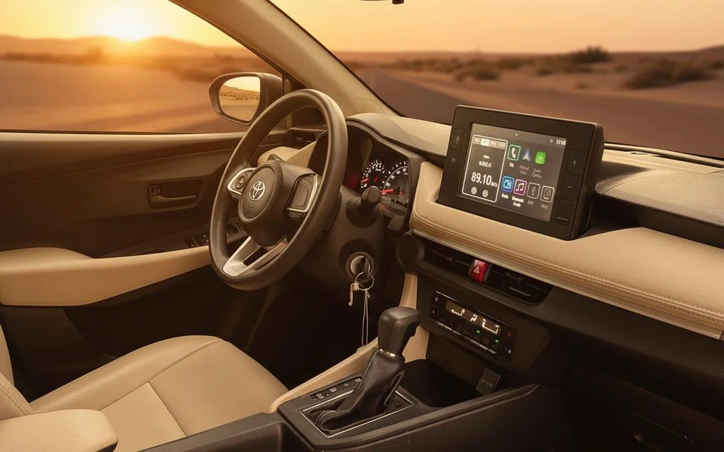 Toyota Yaris 2023 interior view showing trim