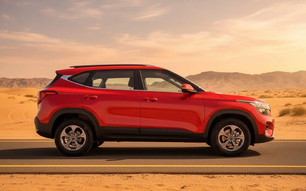 Kia Seltos 2022 Red side profile