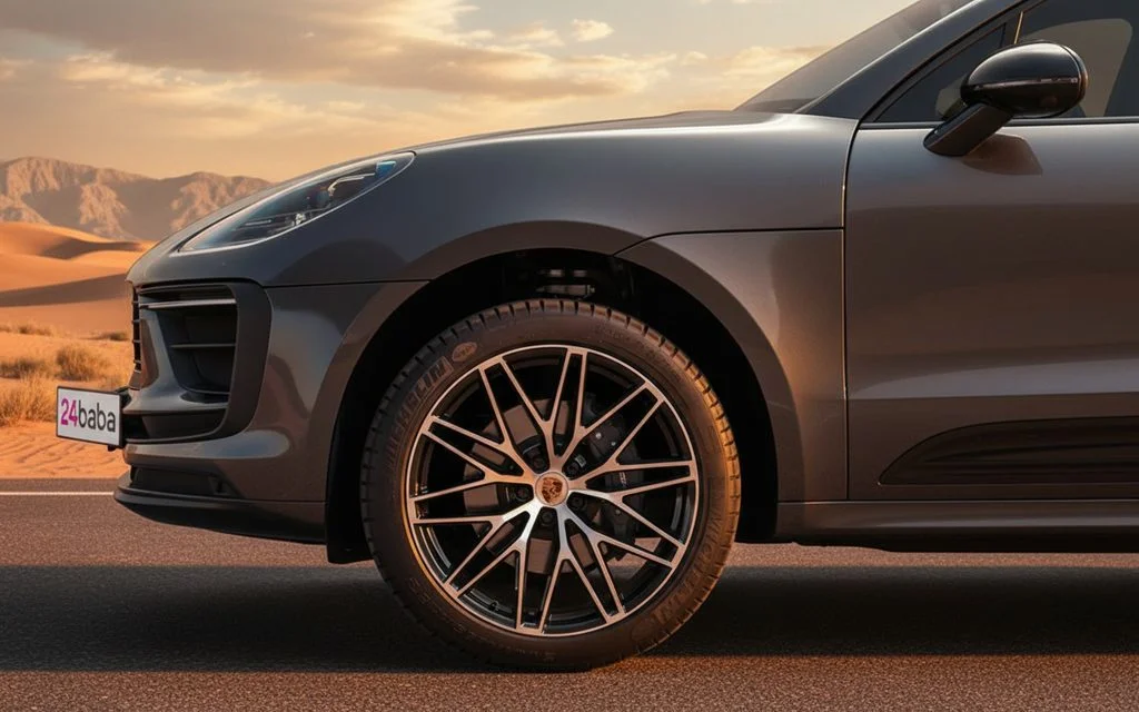 Porsche Macan 2024 alloy wheel close up