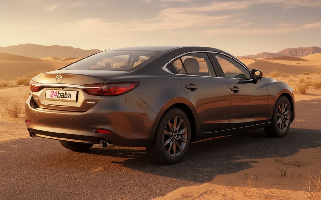 Mazda 6 2021 Dark Gray rear view showing taillights