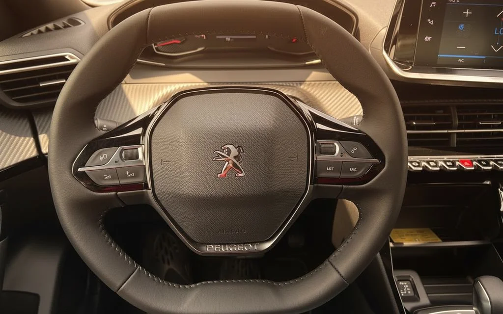 Peugeot 2008 2023 interior view showing trim