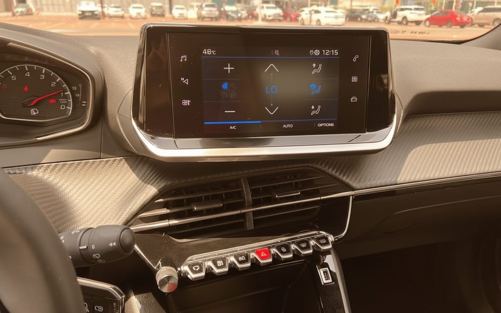 Peugeot 2008 2023 dashboard and infotainment