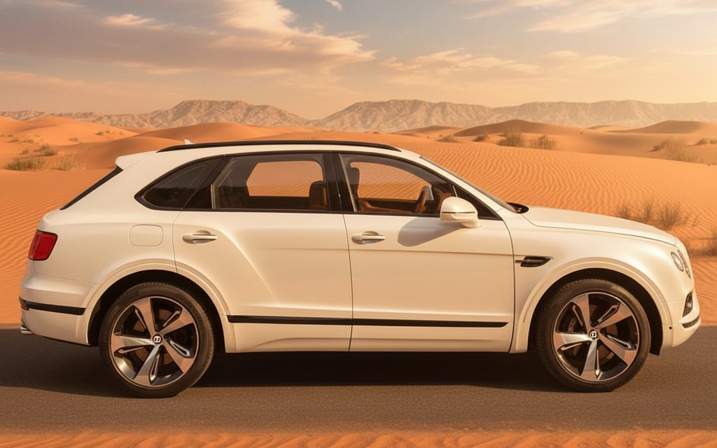 Bentley Bentayga 2025 White side profile