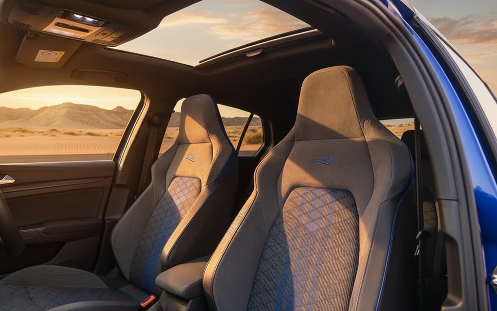 Volkswagen Golf R 2024 leather seats and cabin – rental in Dubai