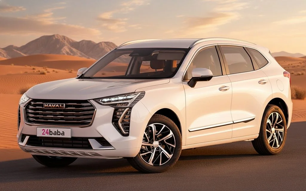 Haval Jolion 2023 White front view with headlights