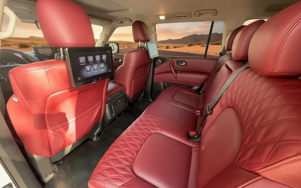Nissan Patrol 2023 leather seats and cabin