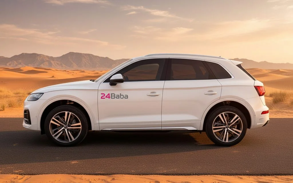 Audi Q5 2024 White side profile