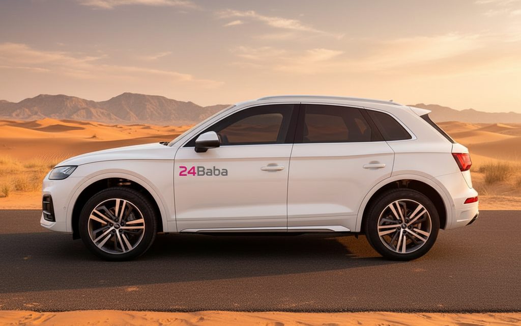 Audi Q5 2024 White side profile