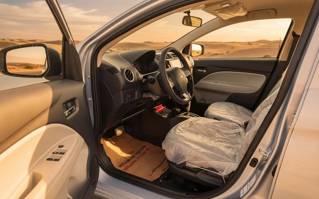 Mitsubishi Attrage 2024 leather seats and cabin