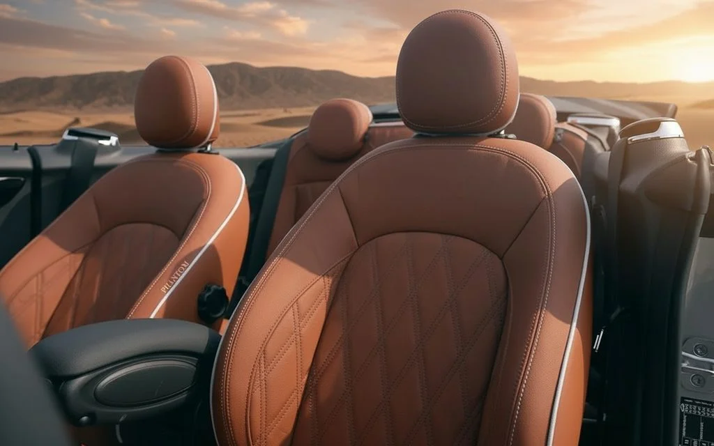 Mini Cooper 2023 leather seats and cabin