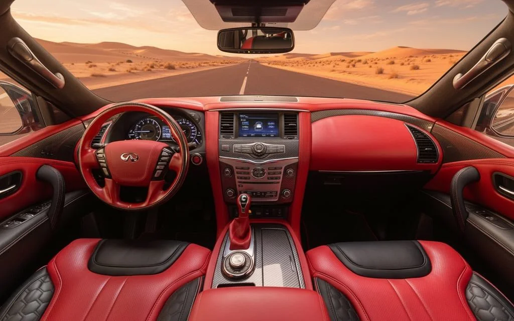 Nissan Patrol 2025 interior view showing trim