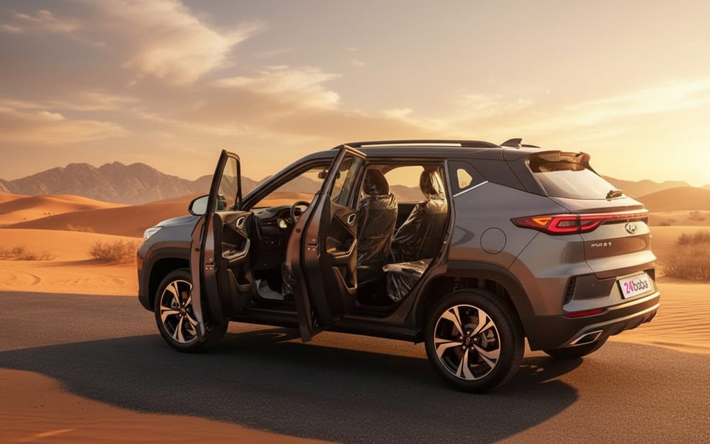 Jac Js4 2024 Grey rear view showing taillights