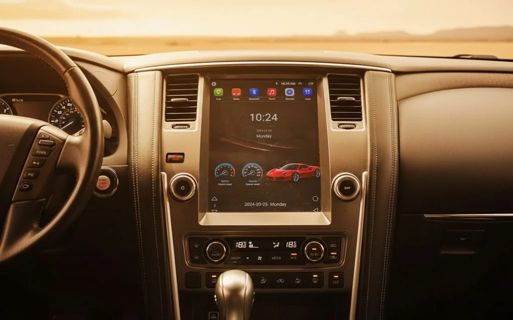 Nissan Patrol 2021 dashboard and infotainment
