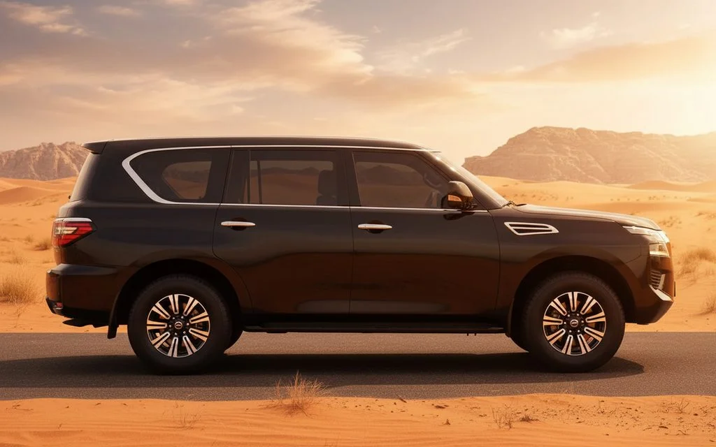 Nissan Patrol 2021 Black side profile