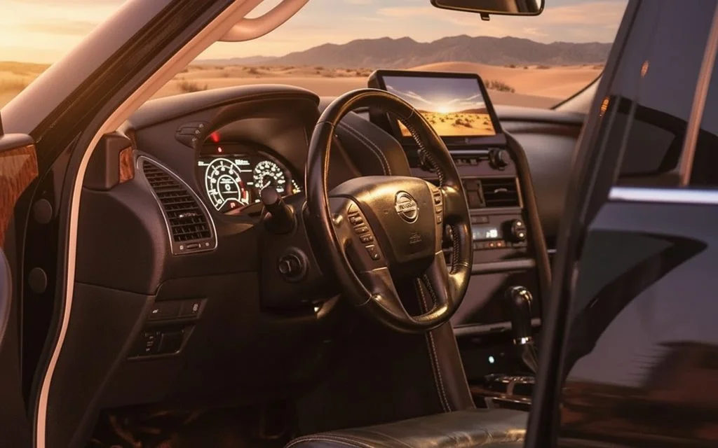 Nissan Armada 2020 interior view showing trim