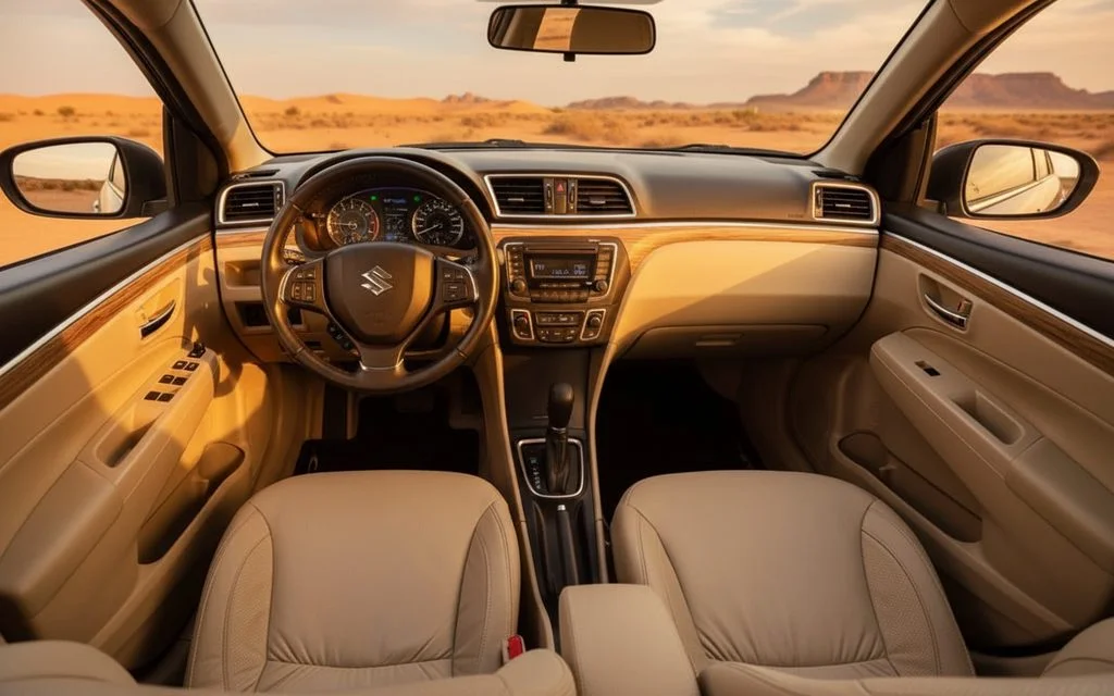 Suzuki Ciaz 2024 dashboard and infotainment