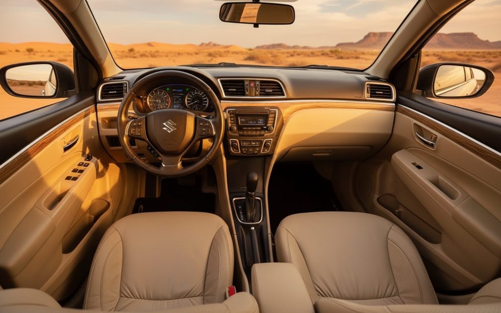 Suzuki Ciaz 2024 dashboard and infotainment