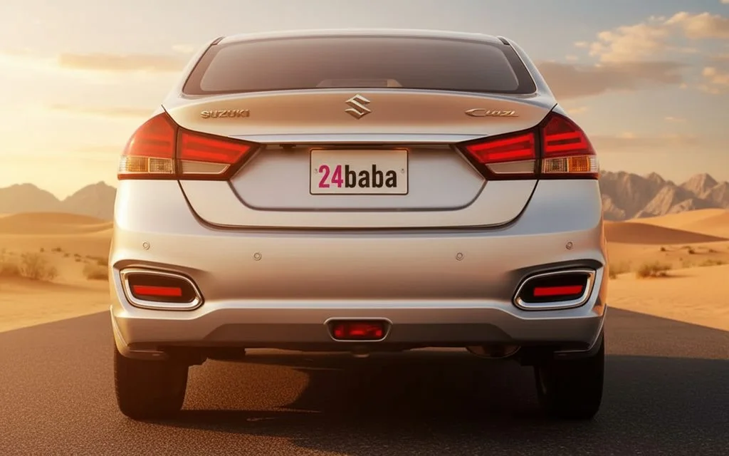Suzuki Ciaz 2024 Silver rear view showing taillights