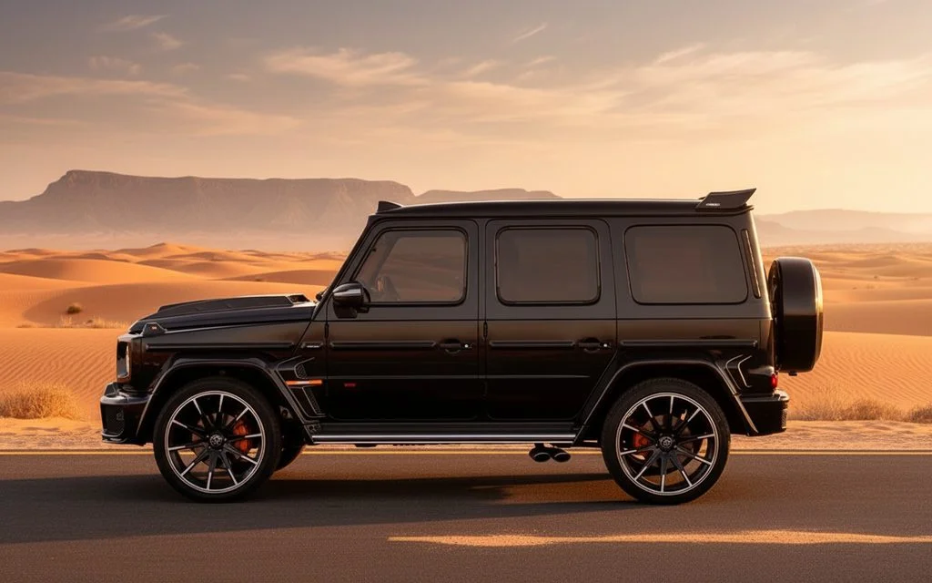 Mercedes G63 2023 Black side profile