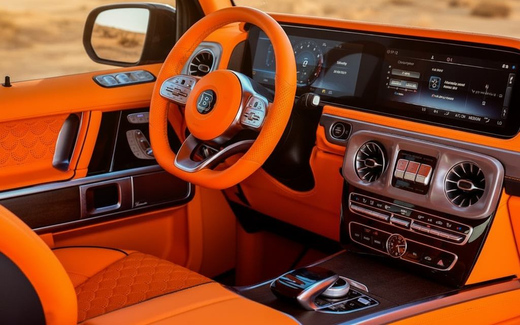 Mercedes G63 2023 dashboard and infotainment