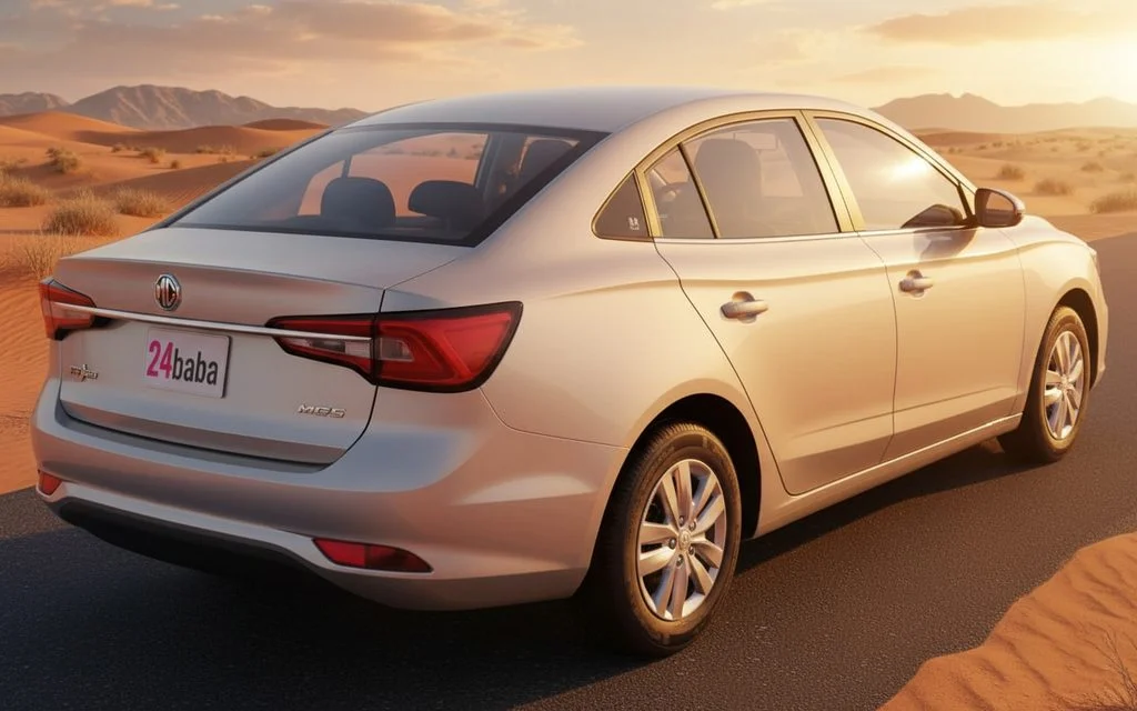 Mg 5 2020 Silver rear view showing taillights