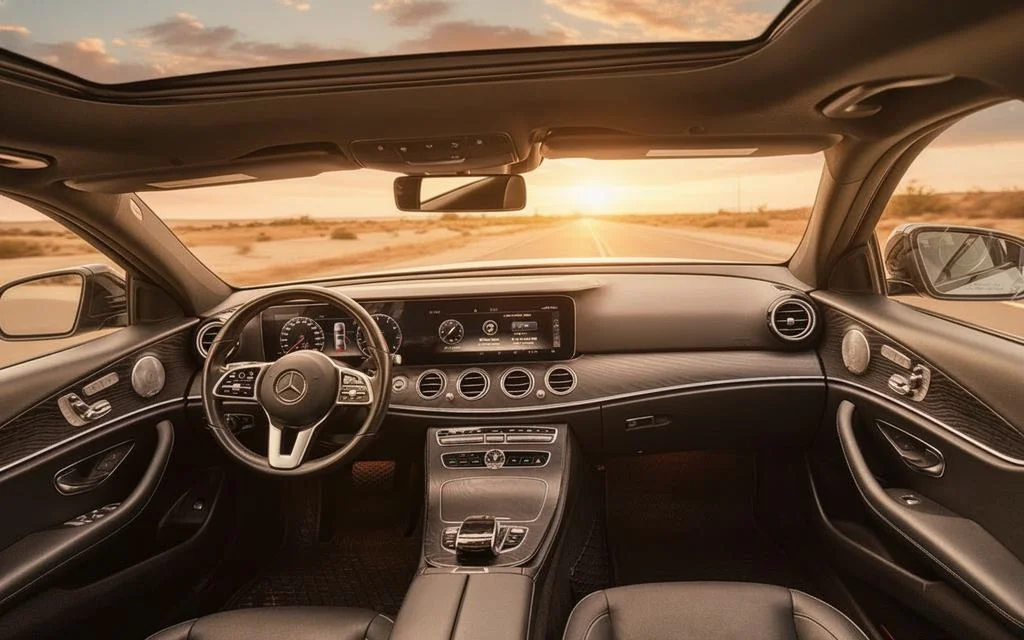 Mercedes E450 2025 dashboard and infotainment