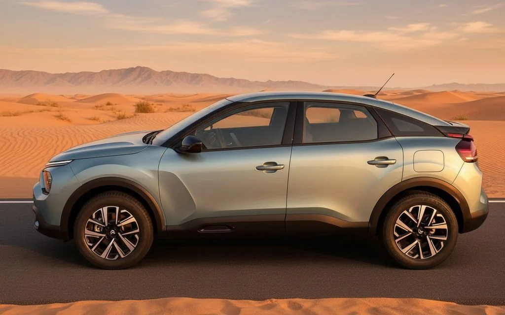 Citroen C4 2023 Blue side profile