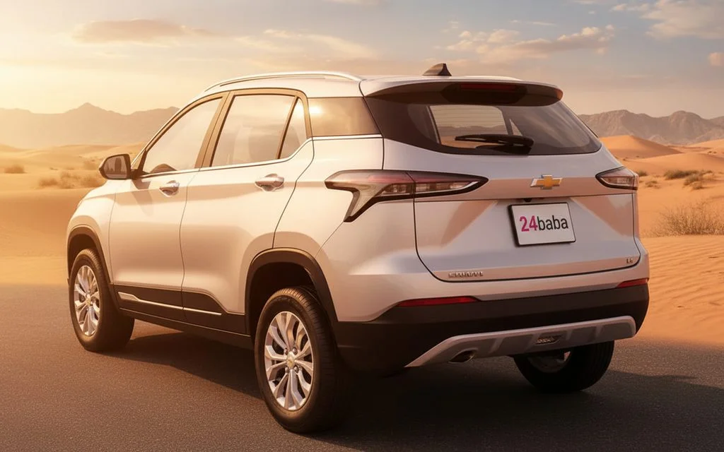 Chevrolet Groove 2025 Silver rear view showing taillights