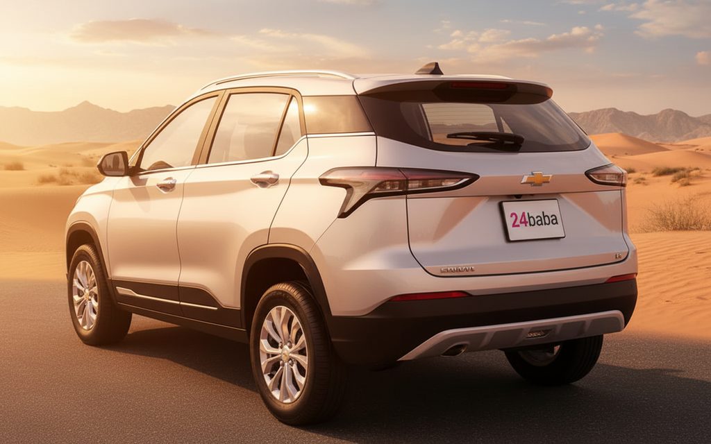 Chevrolet Groove 2025 Silver rear view showing taillights