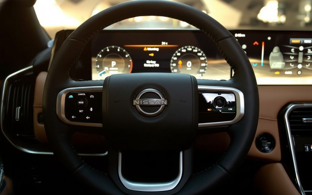 Nissan Patrol 2025 interior view showing trim