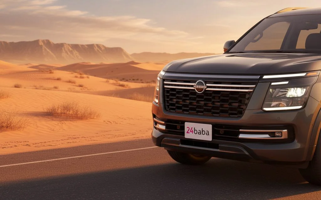 Nissan Patrol 2025 Green front view with headlights